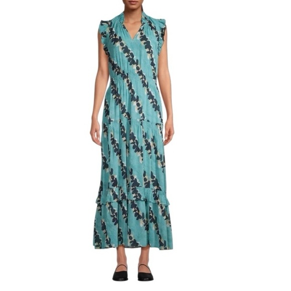 Nic+Zoe Rolling Reef Dress in Aqua Multi SZ 6 - Picture 5 of 9